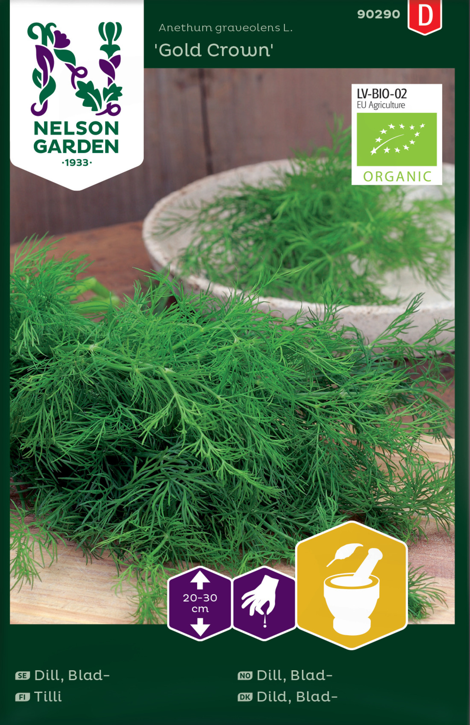 Tilli ’Gold Crown’ luomusiemen